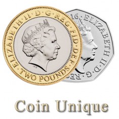 Coin Unique - £2/50p
